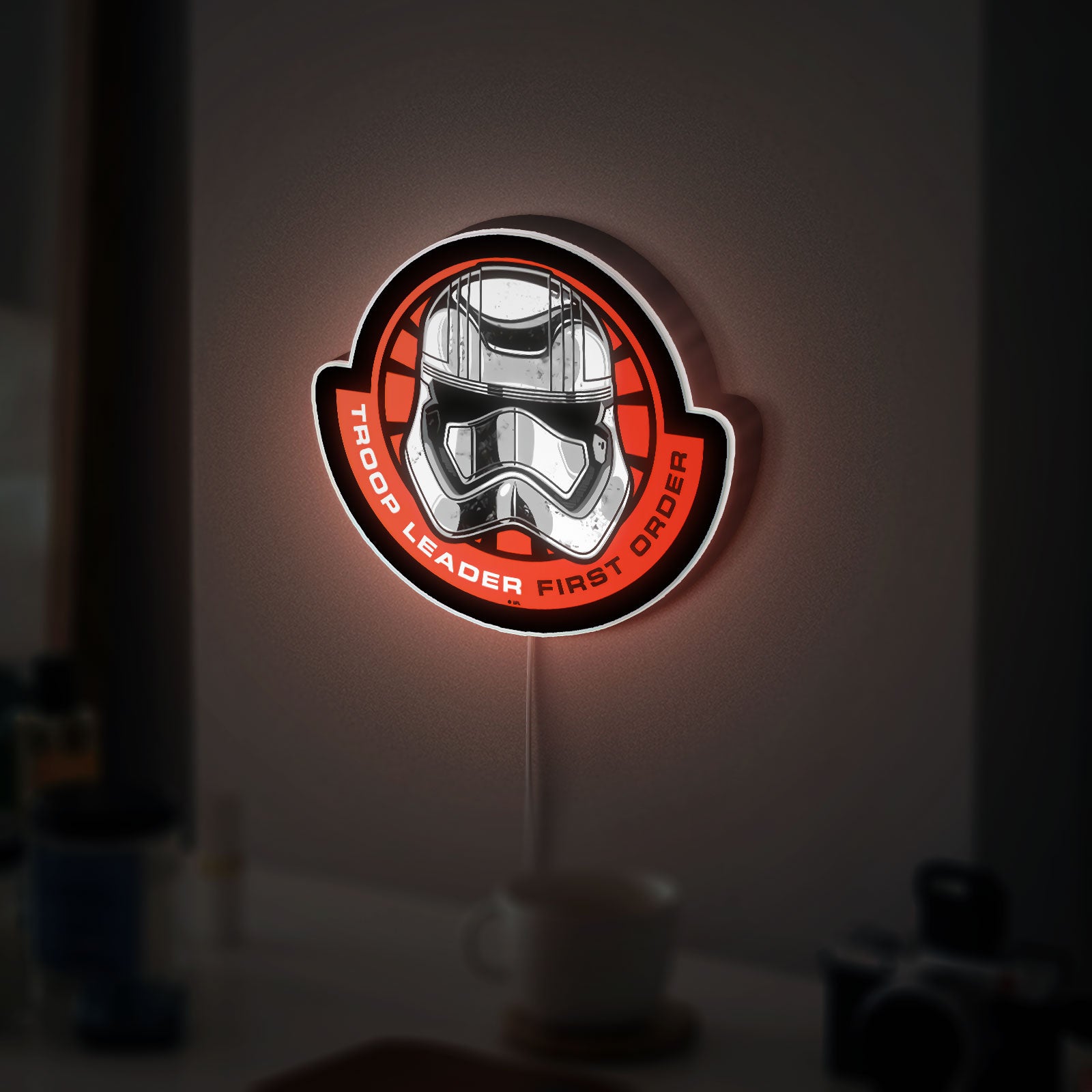 Star Wars Stormtrooper Glow Light - First Order LED Night Lamp, Sci-Fi Decor for Fans, Galactic Empire Themed Gift 