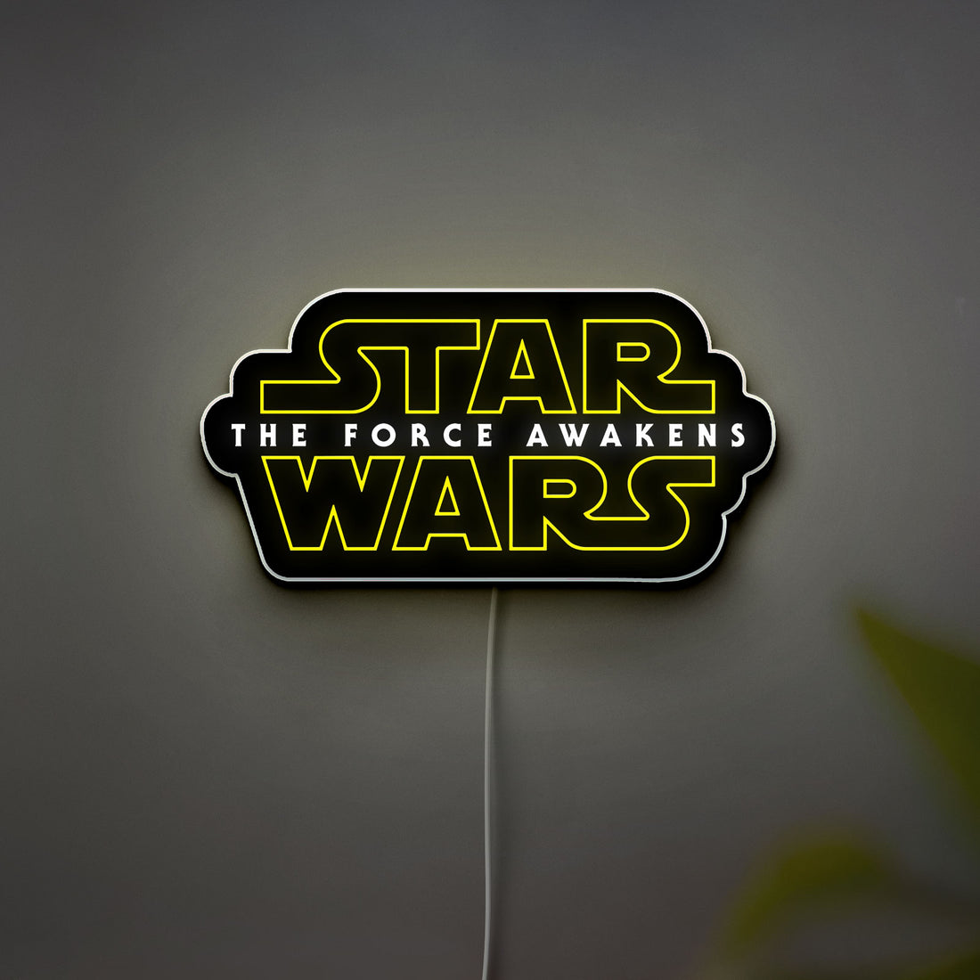 Star Wars Glow Light - The Force Awakens LED Sign, Skywalker Saga Night Lamp, Sci-Fi Movie Fan Gift