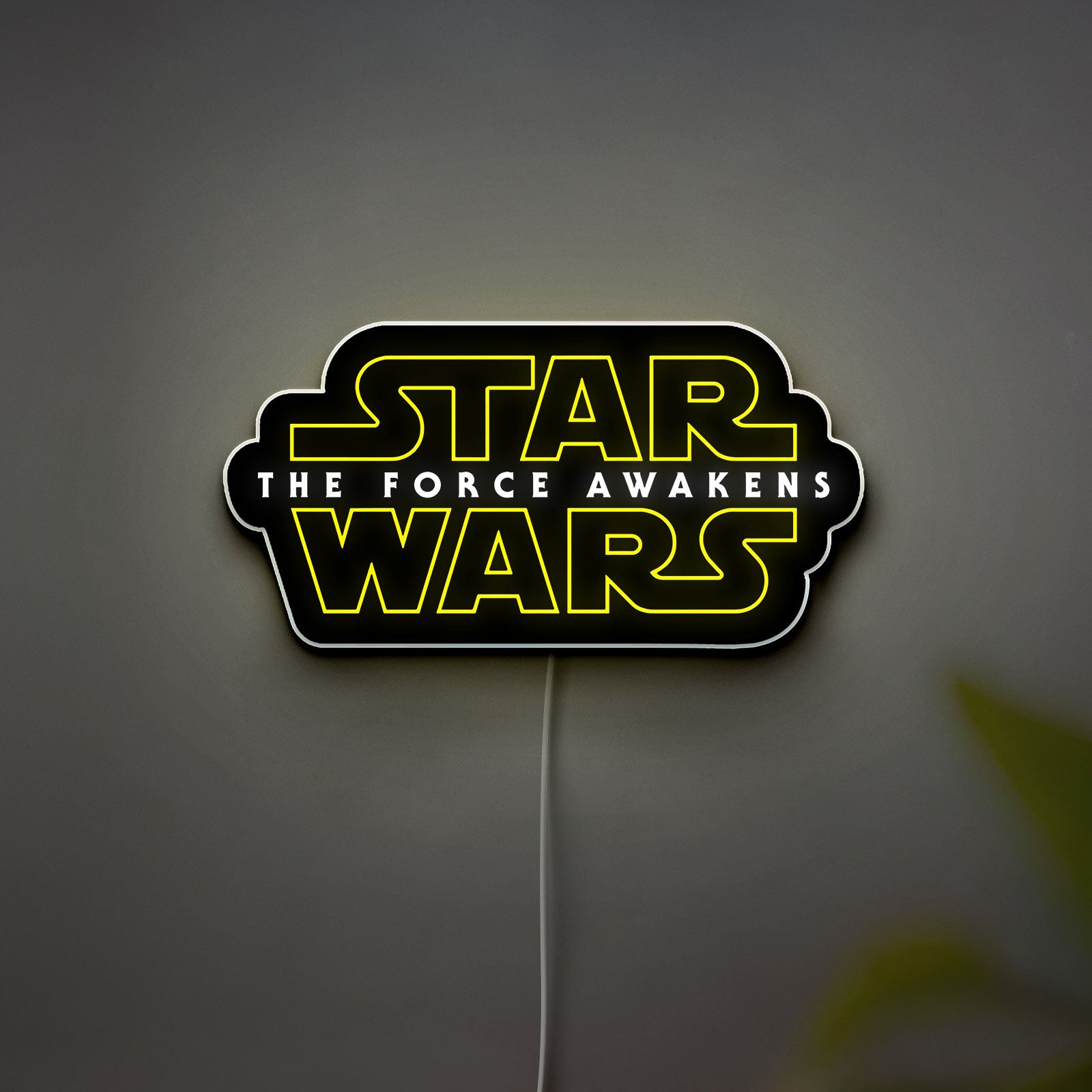Star Wars Glow Light - The Force Awakens LED Sign, Skywalker Saga Night Lamp, Sci-Fi Movie Fan Gift