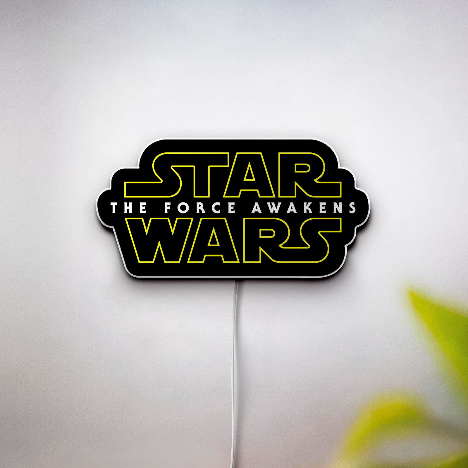 Star Wars Glow Light - The Force Awakens LED Sign, Skywalker Saga Night Lamp, Sci-Fi Movie Fan Gift