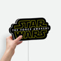 Star Wars Glow Light - The Force Awakens LED Sign, Skywalker Saga Night Lamp, Sci-Fi Movie Fan Gift