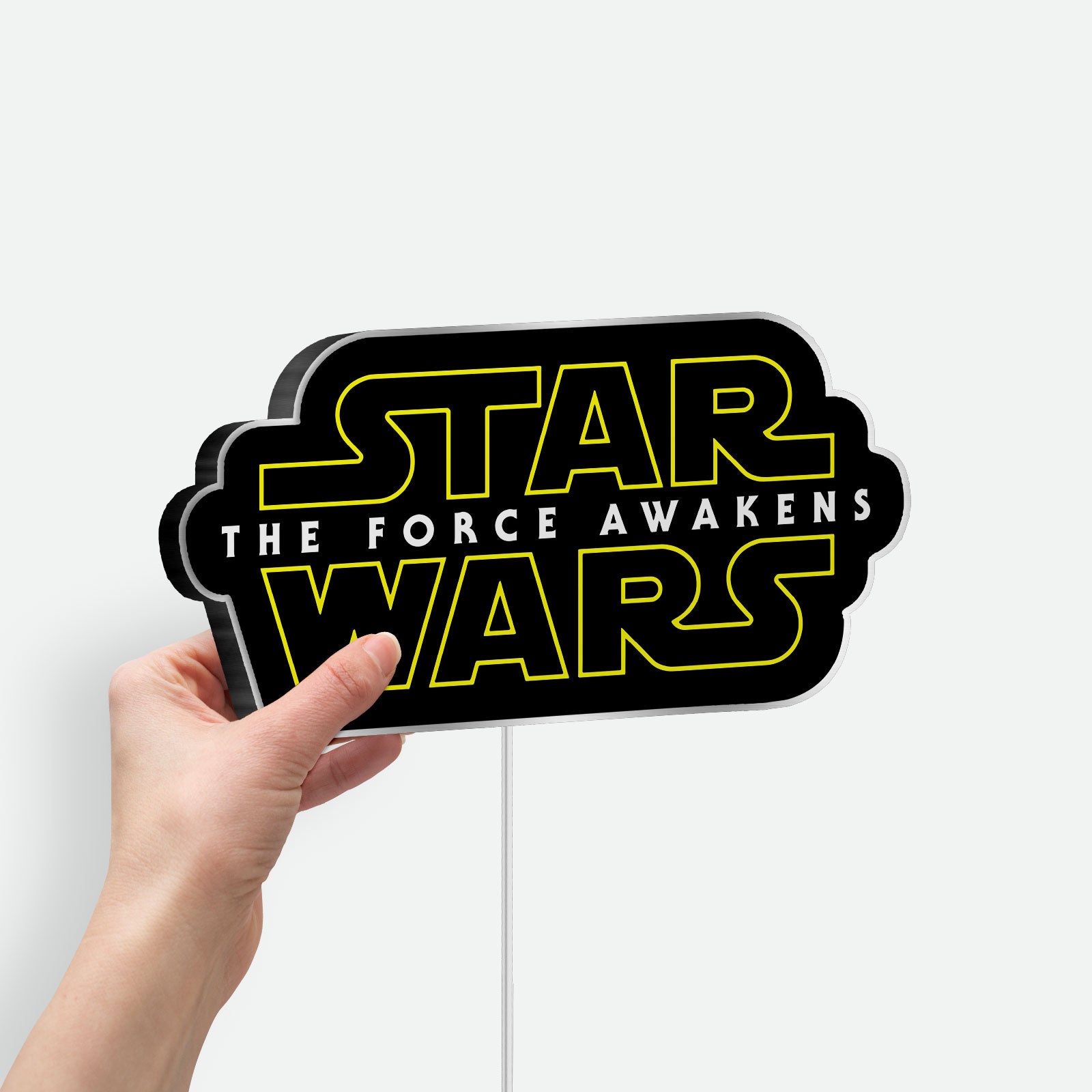 Star Wars Glow Light - The Force Awakens LED Sign, Skywalker Saga Night Lamp, Sci-Fi Movie Fan Gift