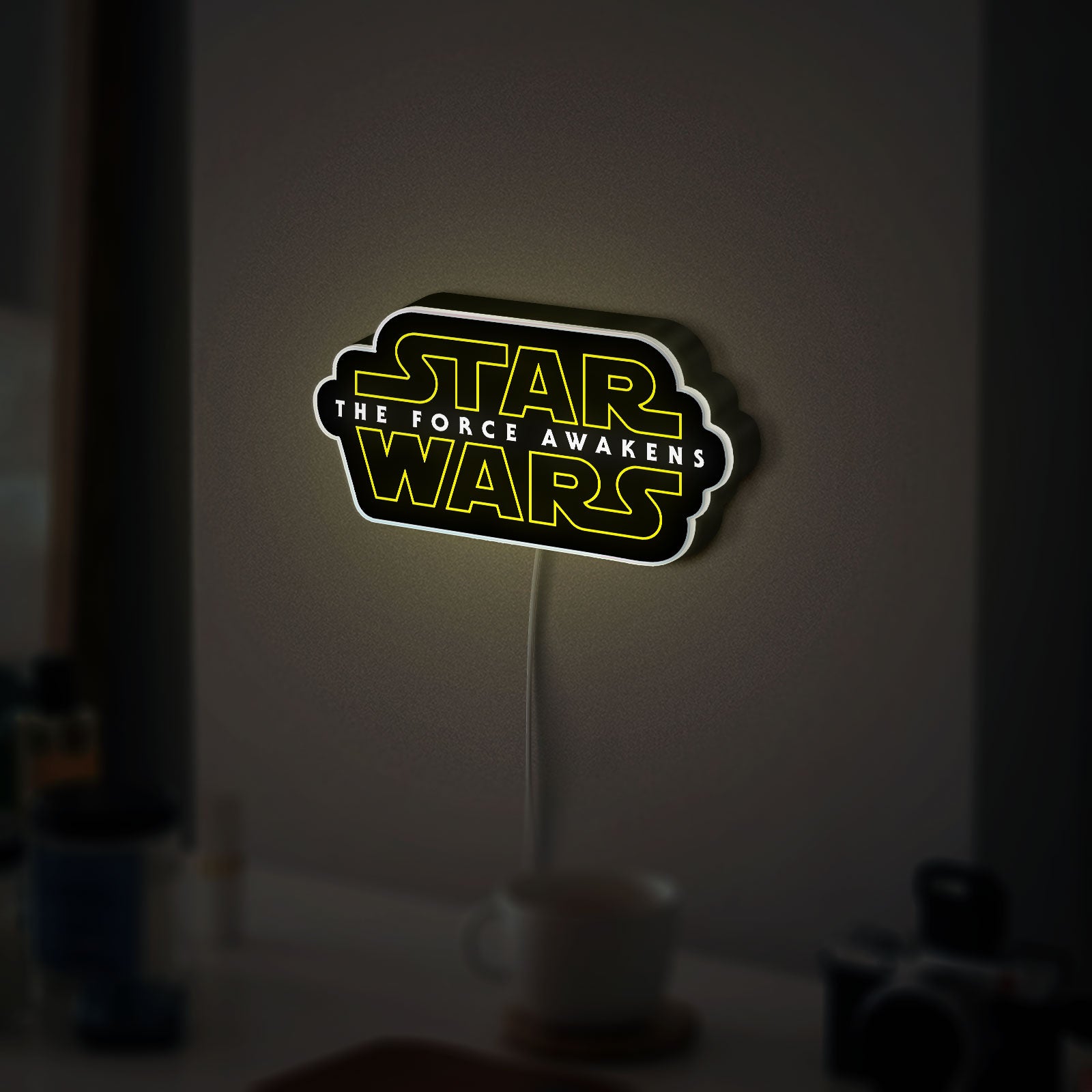 Star Wars Glow Light - The Force Awakens LED Sign, Skywalker Saga Night Lamp, Sci-Fi Movie Fan Gift