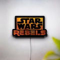 Star Wars Rebels Glow Light - LED Wall Decor, Sci-Fi Fan Gift with Iconic Sign
