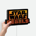 Star Wars Rebels Glow Light - LED Wall Decor, Sci-Fi Fan Gift with Iconic Sign

