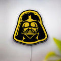 Darth Vader Glow Light - Star Wars LED Wall Decor, Dark Side Themed Night Lamp, Sci-Fi Movie Fan Gift
