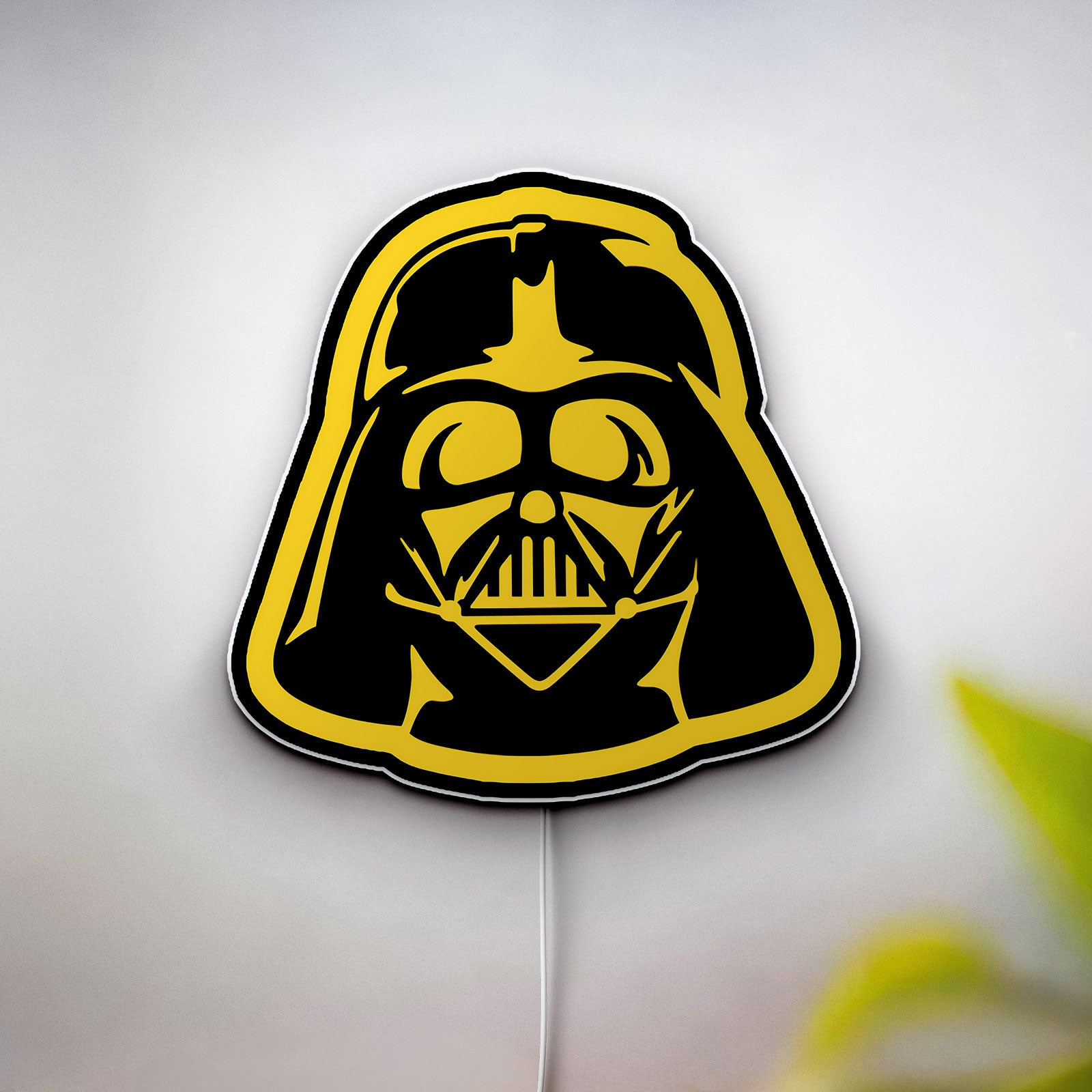 Darth Vader Glow Light - Star Wars LED Wall Decor, Dark Side Themed Night Lamp, Sci-Fi Movie Fan Gift
