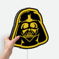 Darth Vader Glow Light - Star Wars LED Wall Decor, Dark Side Themed Night Lamp, Sci-Fi Movie Fan Gift
