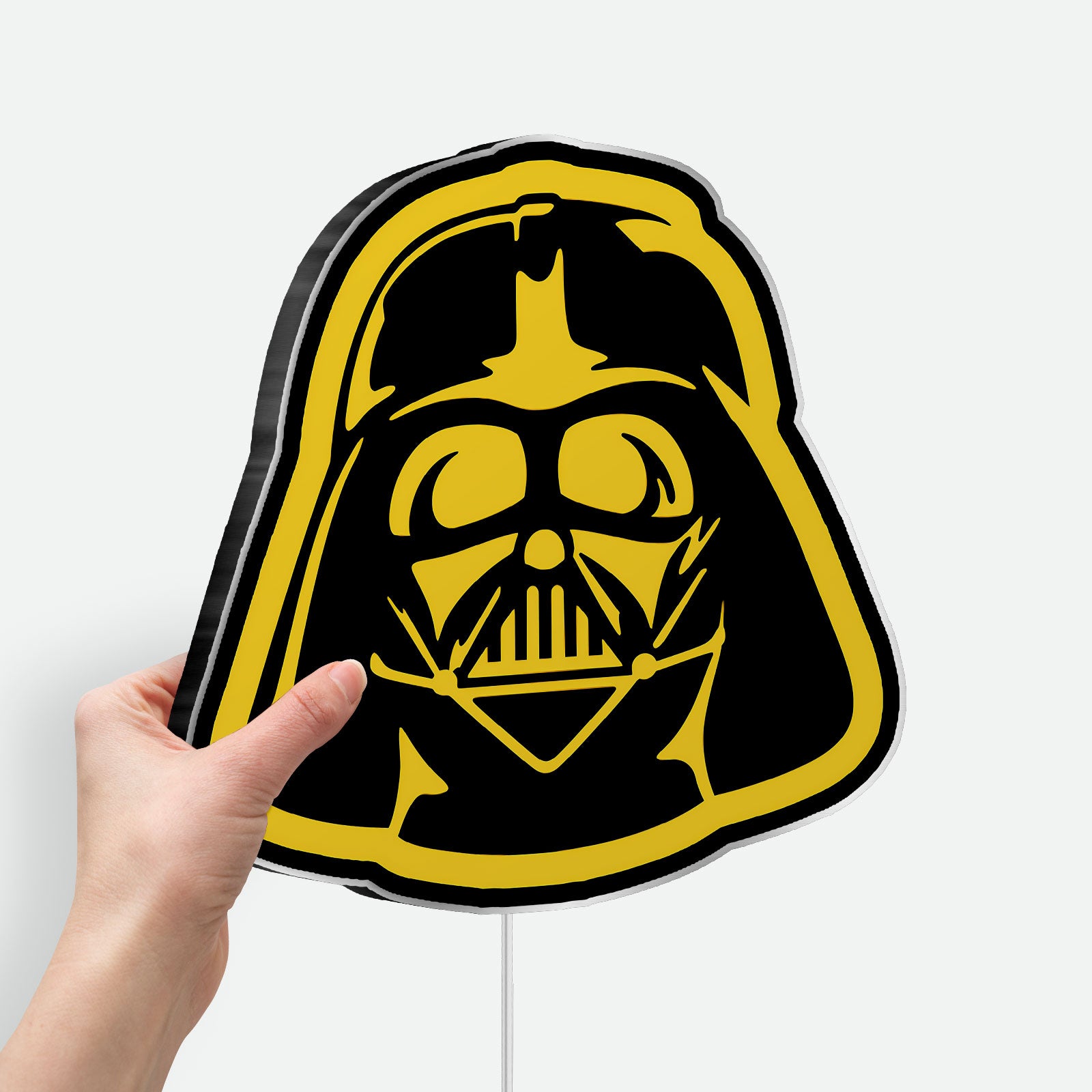 Darth Vader Glow Light - Star Wars LED Wall Decor, Dark Side Themed Night Lamp, Sci-Fi Movie Fan Gift
