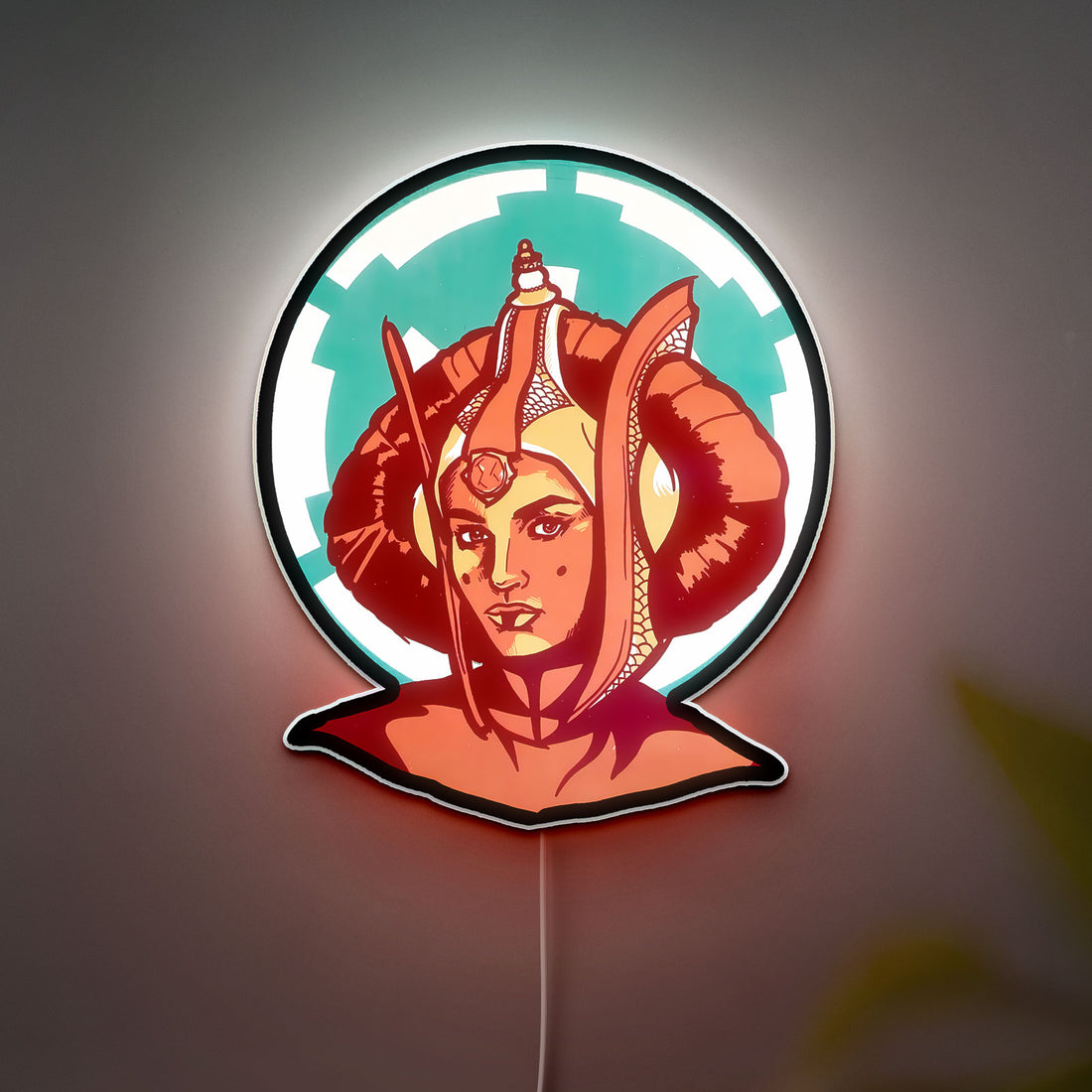 Star Wars Glow Light - Anakin & Padme LED Night Lamp, Galactic Love Story Decor, Movie Fan Gift
