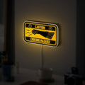 Choking Hazard Glow Sign - Humorous Warning LED Light, Sarcastic Home Decor, Funny Safety-Themed Night Lamp 
