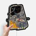 Star Wars Glow Wall Art - Darth Maul Inspired LED Light Sign, Sci-Fi Room Decor, Star Wars Fan Gift
