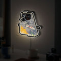 Star Wars Glow Wall Art - Darth Maul Inspired LED Light Sign, Sci-Fi Room Decor, Star Wars Fan Gift
