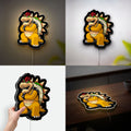 Bowser Glow Light - Super Mario Inspired Night Lamp, Video Game Character LED Decor, Nintendo Fan Gift
