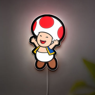 Super Mario Glow Lamp - Bowser & Mushroom Kingdom LED Night Light, Nintendo Fan Gift
