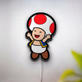 Super Mario Glow Lamp - Bowser & Mushroom Kingdom LED Night Light, Nintendo Fan Gift

