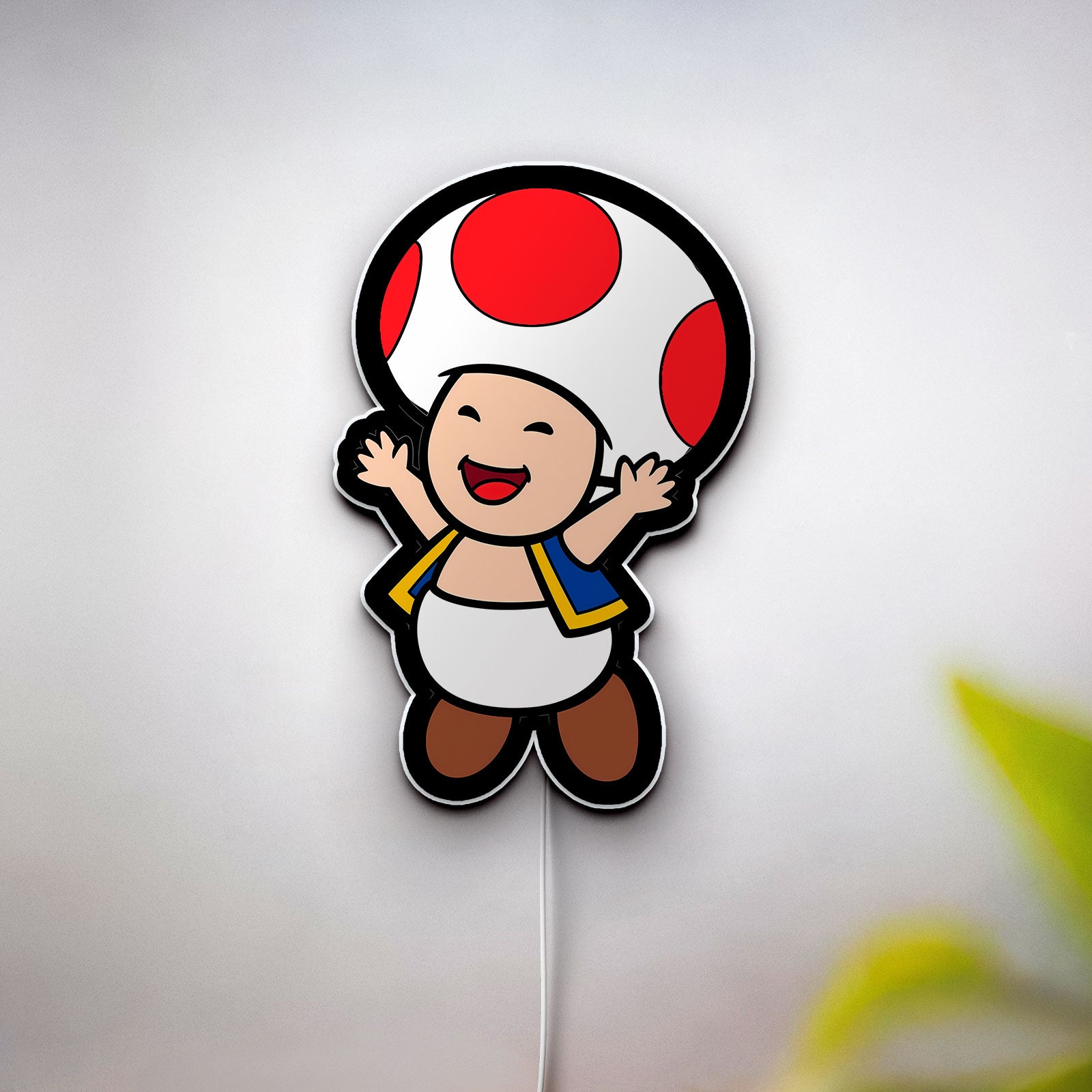 Super Mario Glow Lamp - Bowser & Mushroom Kingdom LED Night Light, Nintendo Fan Gift
