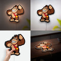 Donkey Kong Glow Sign - Nintendo Inspired LED Wall Decor, Video Game Room Light, Retro Arcade Gift for Gamers 