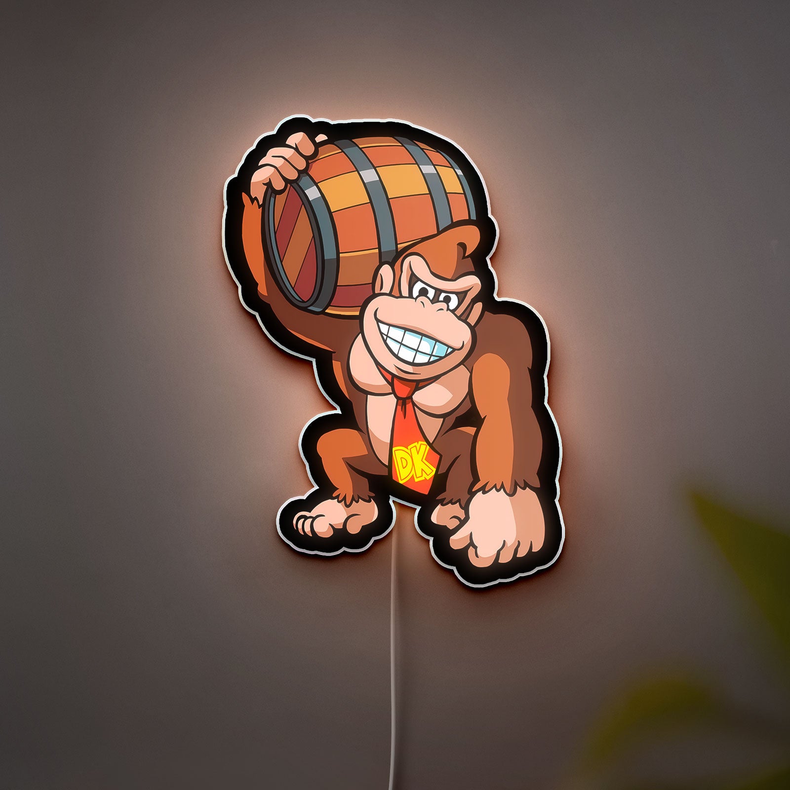 Donkey Kong Glow Light - Arcade Game LED Night Lamp, Nintendo Fan Gift, Retro Gaming Room Decor