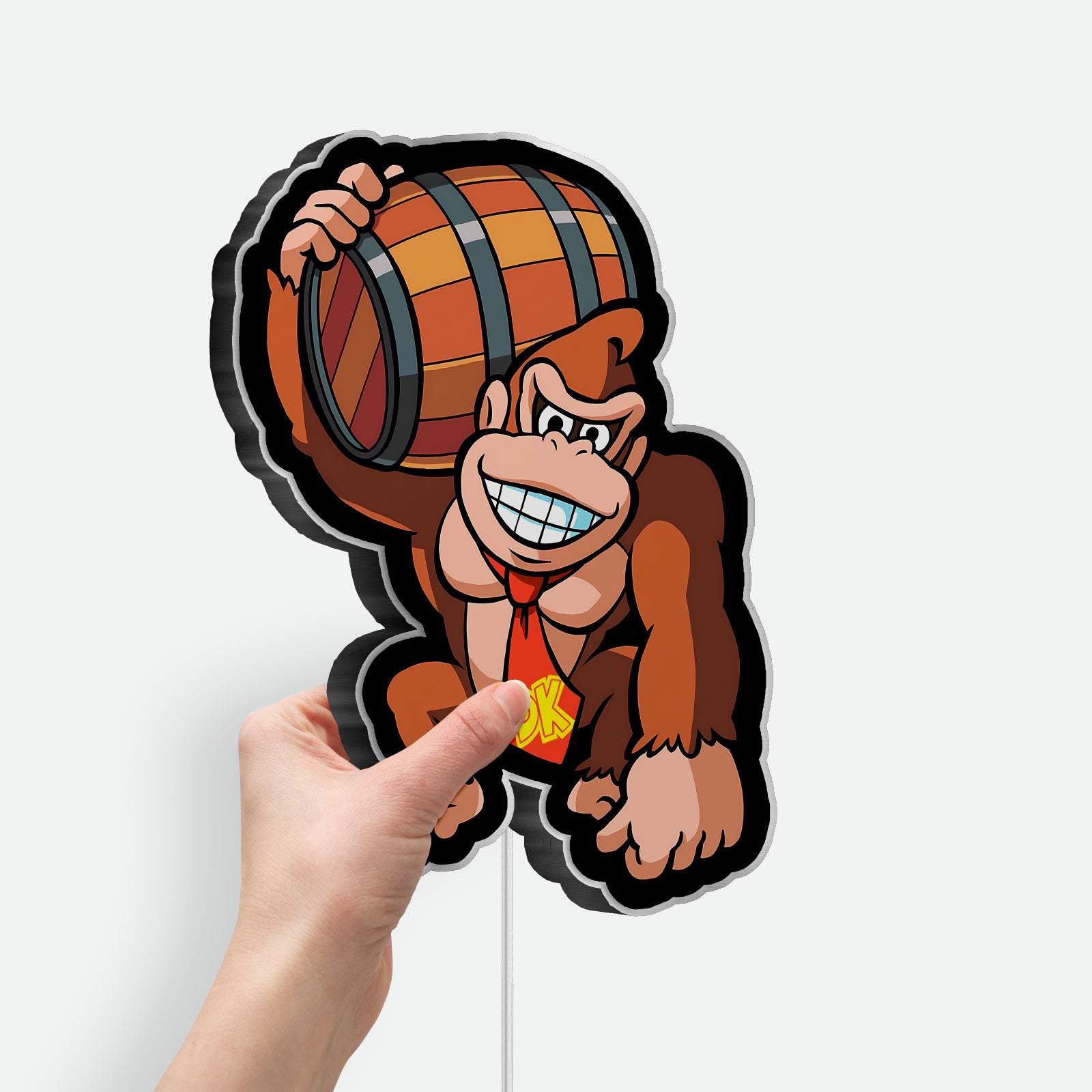 Donkey Kong Glow Light - Arcade Game LED Night Lamp, Nintendo Fan Gift, Retro Gaming Room Decor