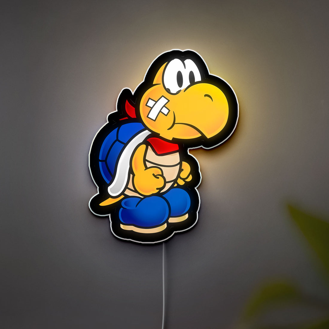 Kooper Glow Lamp, Nintendo Character Night Light with Retro Design, Mushroom Kingdom Decor