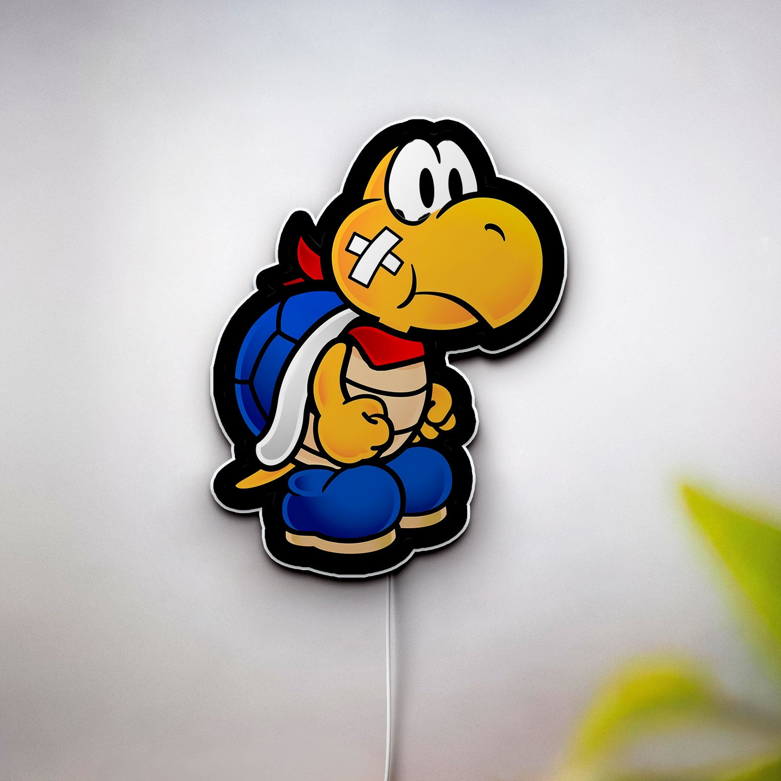 Kooper Glow Lamp, Nintendo Character Night Light with Retro Design, Mushroom Kingdom Decor