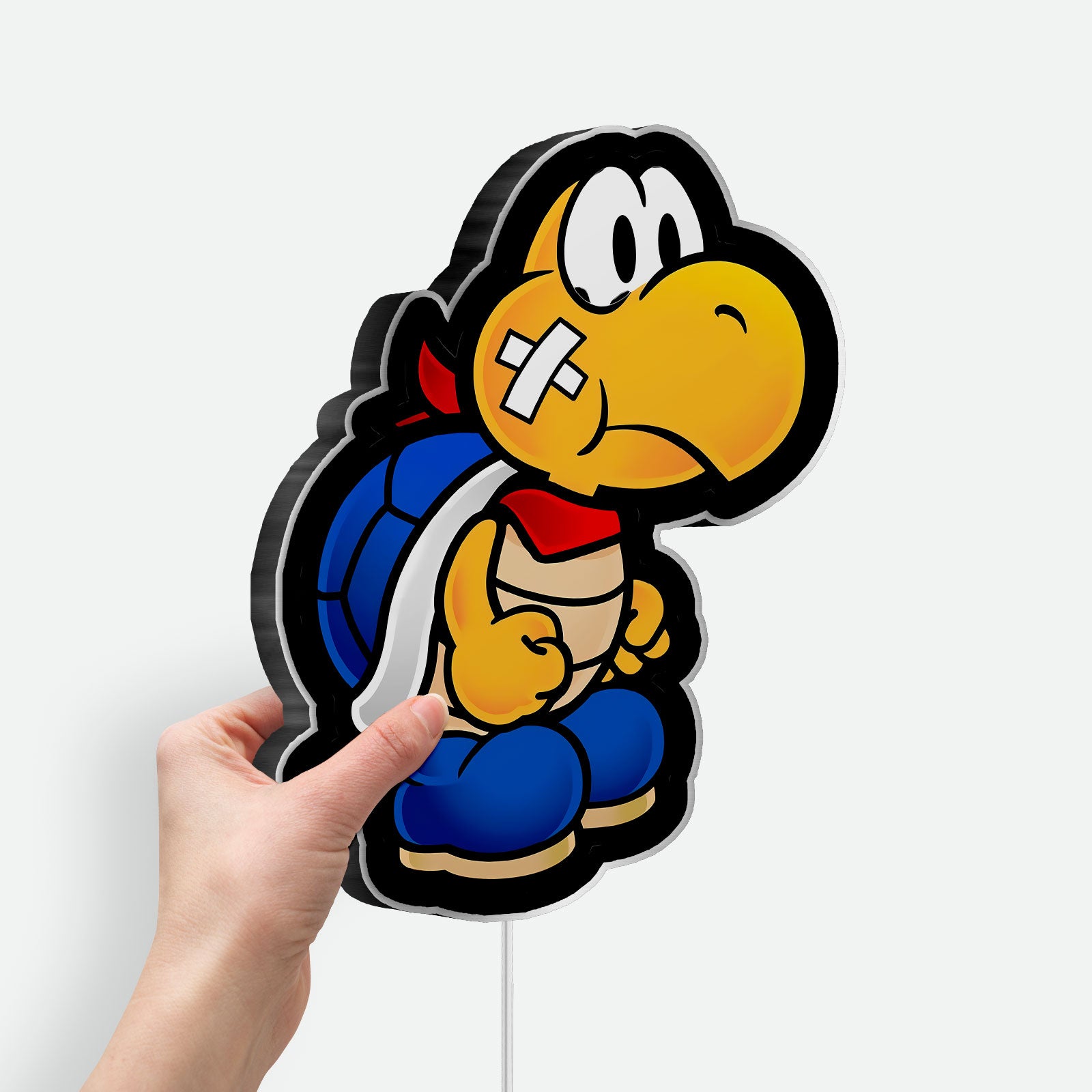 Kooper Glow Lamp, Nintendo Character Night Light with Retro Design, Mushroom Kingdom Decor