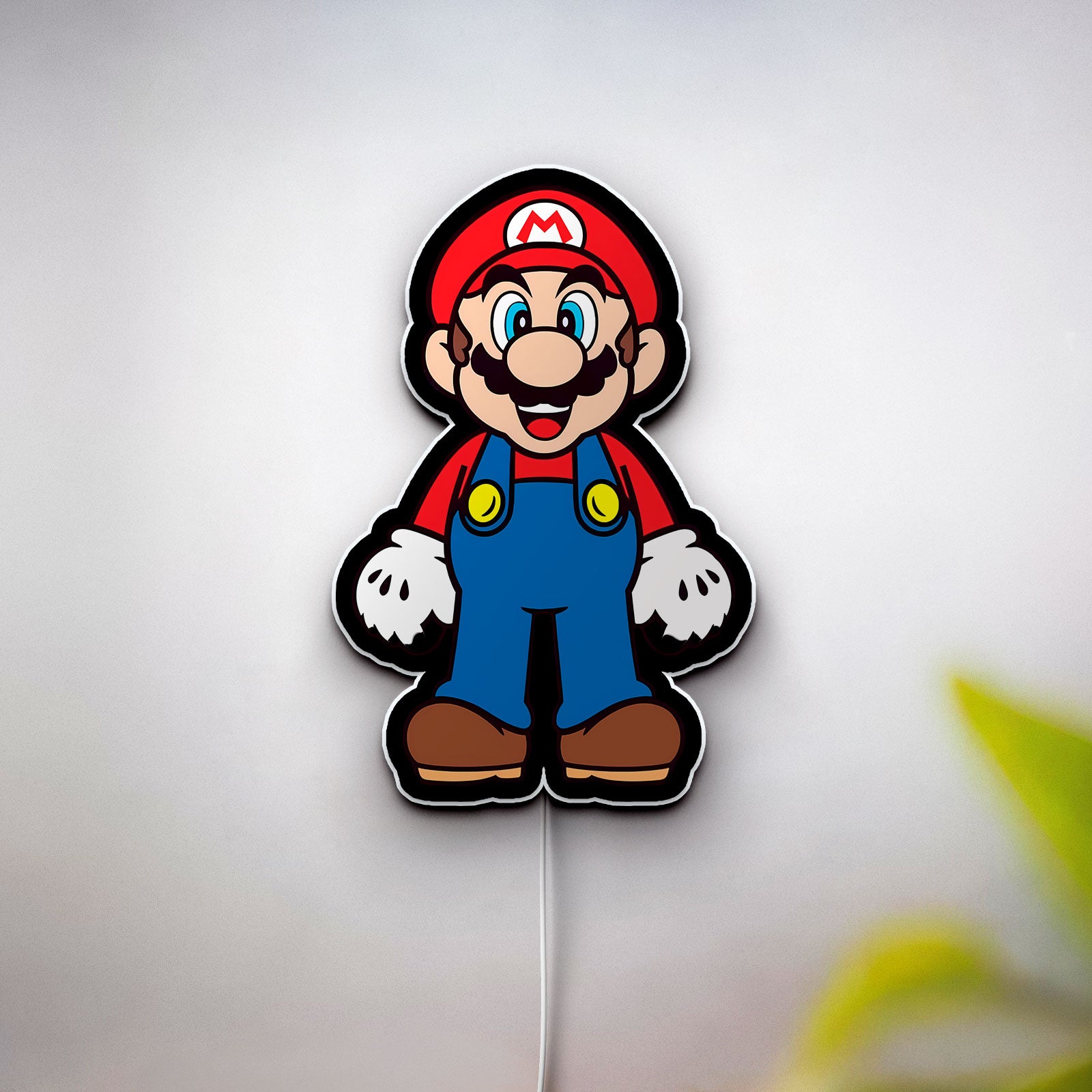 Super Mario Glow Lamp - Iconic Nintendo Character Night Light, Gaming Room Decor, Perfect Gift for Mario Fans