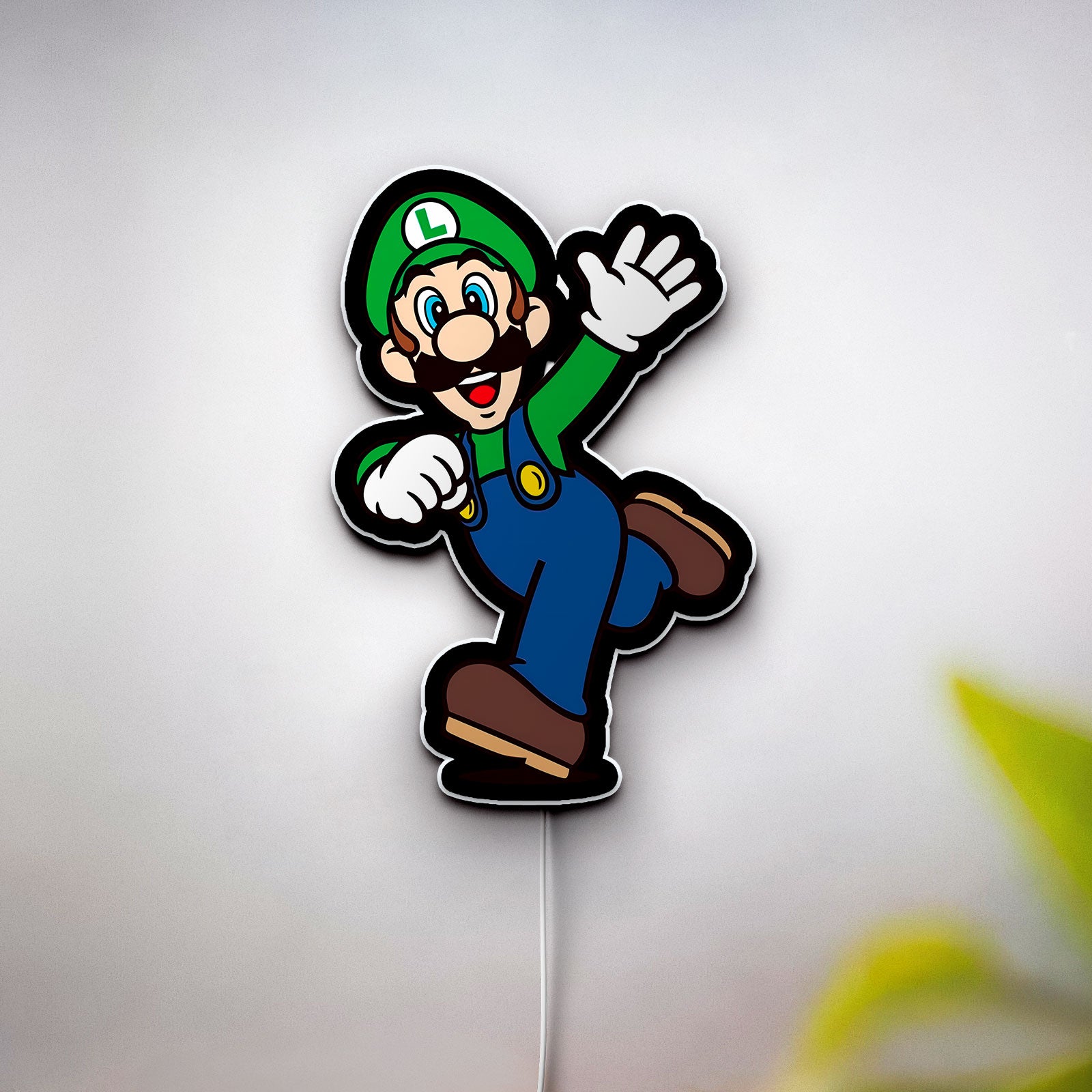 Super Mario Mushroom Kingdom LED Light Box - Nintendo Themed Room Decor, Fun Gaming Collectible for Mario Fans