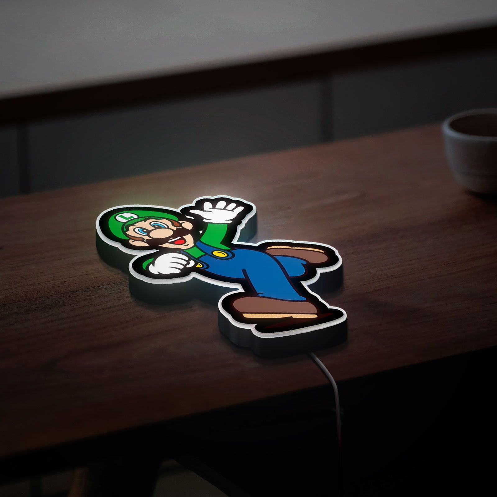 Super Mario Mushroom Kingdom LED Light Box - Nintendo Themed Room Decor, Fun Gaming Collectible for Mario Fans