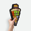 Teenage Mutant Ninja Turtles Glow Lamp - TMNT Themed Night Light, Michelangelo Pizza LED Sign, Kids Bedroom Decor & Turtle Fan Gift