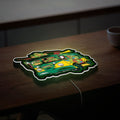 Teenage Mutant Ninja Turtles Party Wagon Glow Light - TMNT Collectible Night Lamp, Turtle Van LED Sign for 80s Kids Room Decor