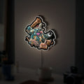 Zelda TOTK Boss Bokoblin Glow Lamp - Tears of the Kingdom Night Light, Nintendo Gaming Decor, LED Enemy Character Sign for Fans