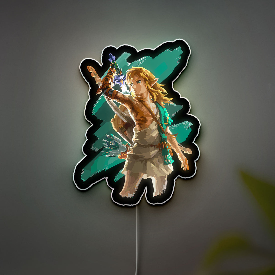 Zelda Glow Lamp - Legend of Zelda Night Light, Triforce LED Decor for Gaming Room, Tears of the Kingdom Inspired Gift for Nintendo Fans