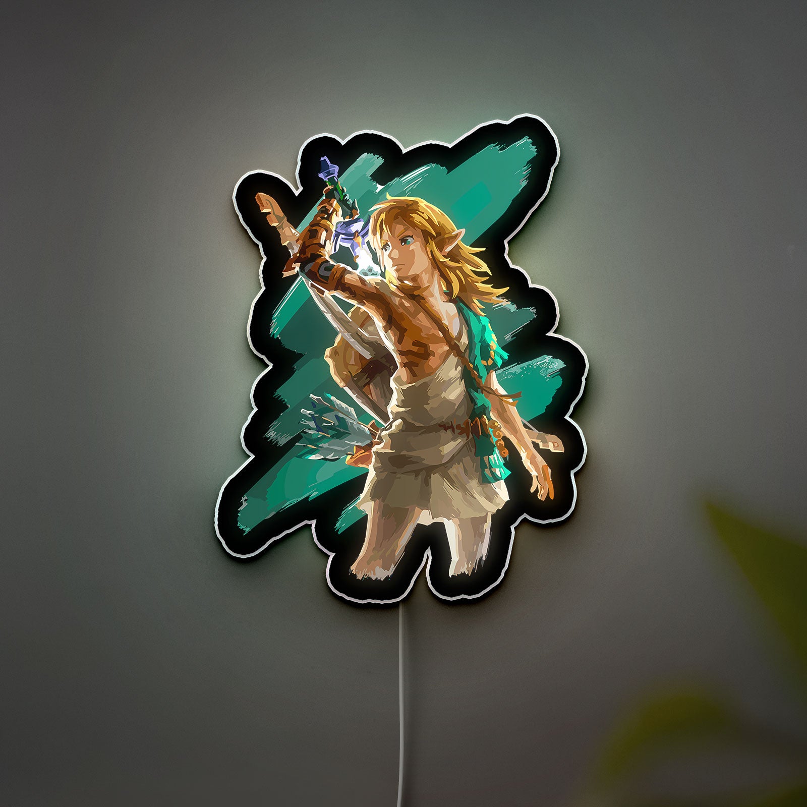 Zelda Glow Lamp - Legend of Zelda Night Light, Triforce LED Decor for Gaming Room, Tears of the Kingdom Inspired Gift for Nintendo Fans