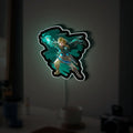 Zelda Link Glow Lamp - Legend of Zelda Night Light, Nintendo Gaming Room Decor, Triforce LED Sign for Zelda Fans