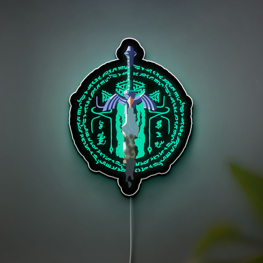 Zelda Tears of the Kingdom Glow Lamp - Master Sword LED Night Light, Nintendo Gaming Decor, TotK Inspired Collectible for Fans