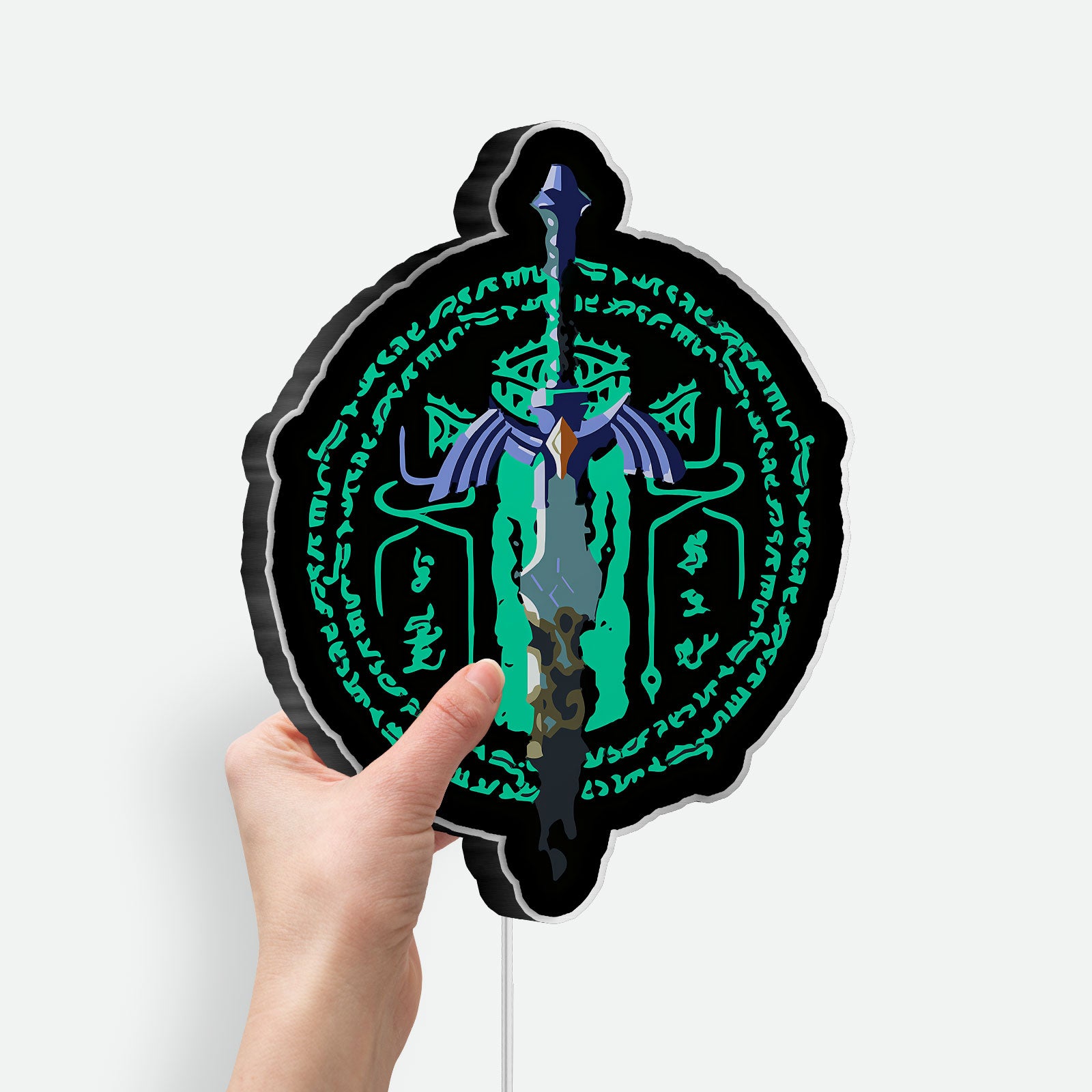 Zelda Tears of the Kingdom Glow Lamp - Master Sword LED Night Light, Nintendo Gaming Decor, TotK Inspired Collectible for Fans