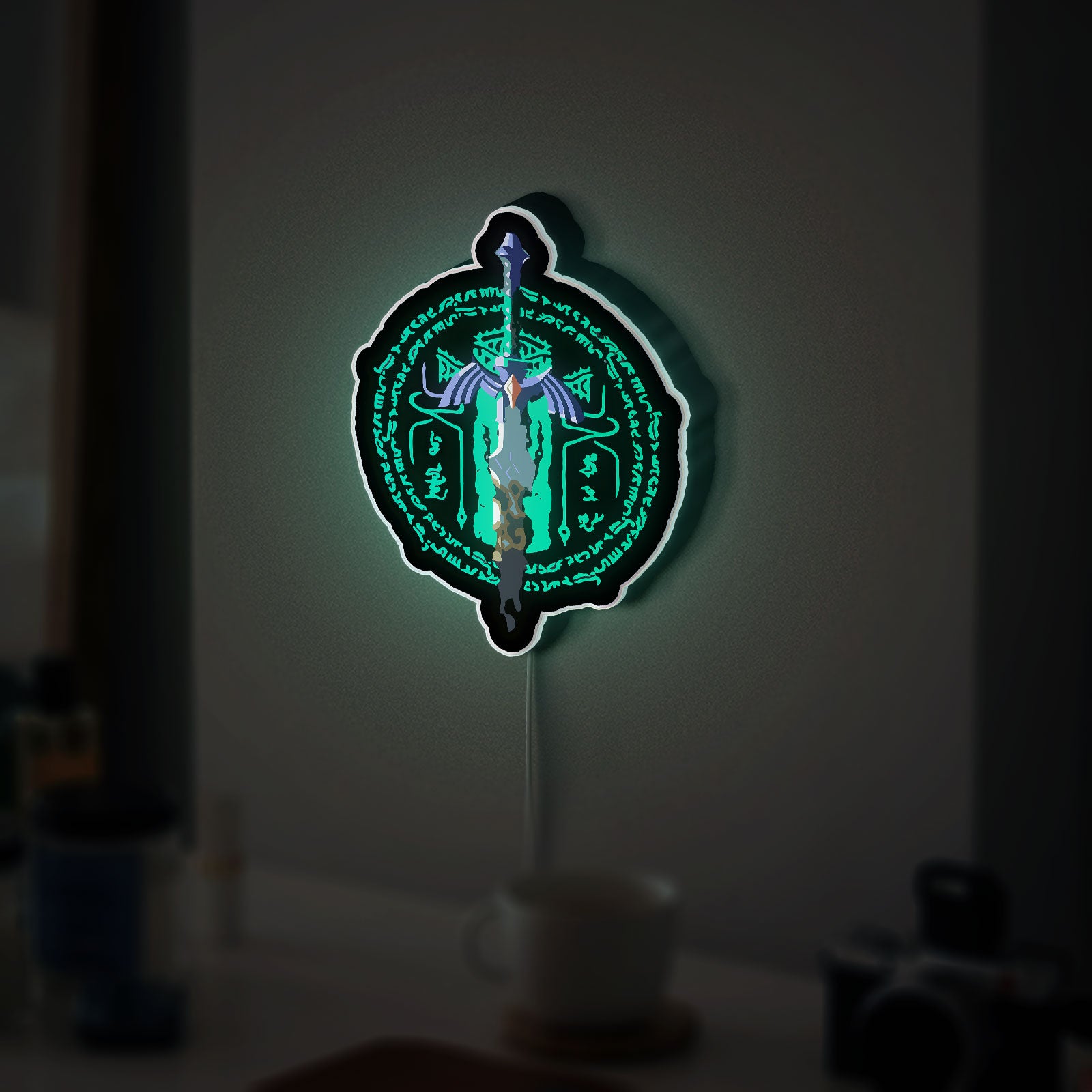 Zelda Tears of the Kingdom Glow Lamp - Master Sword LED Night Light, Nintendo Gaming Decor, TotK Inspired Collectible for Fans