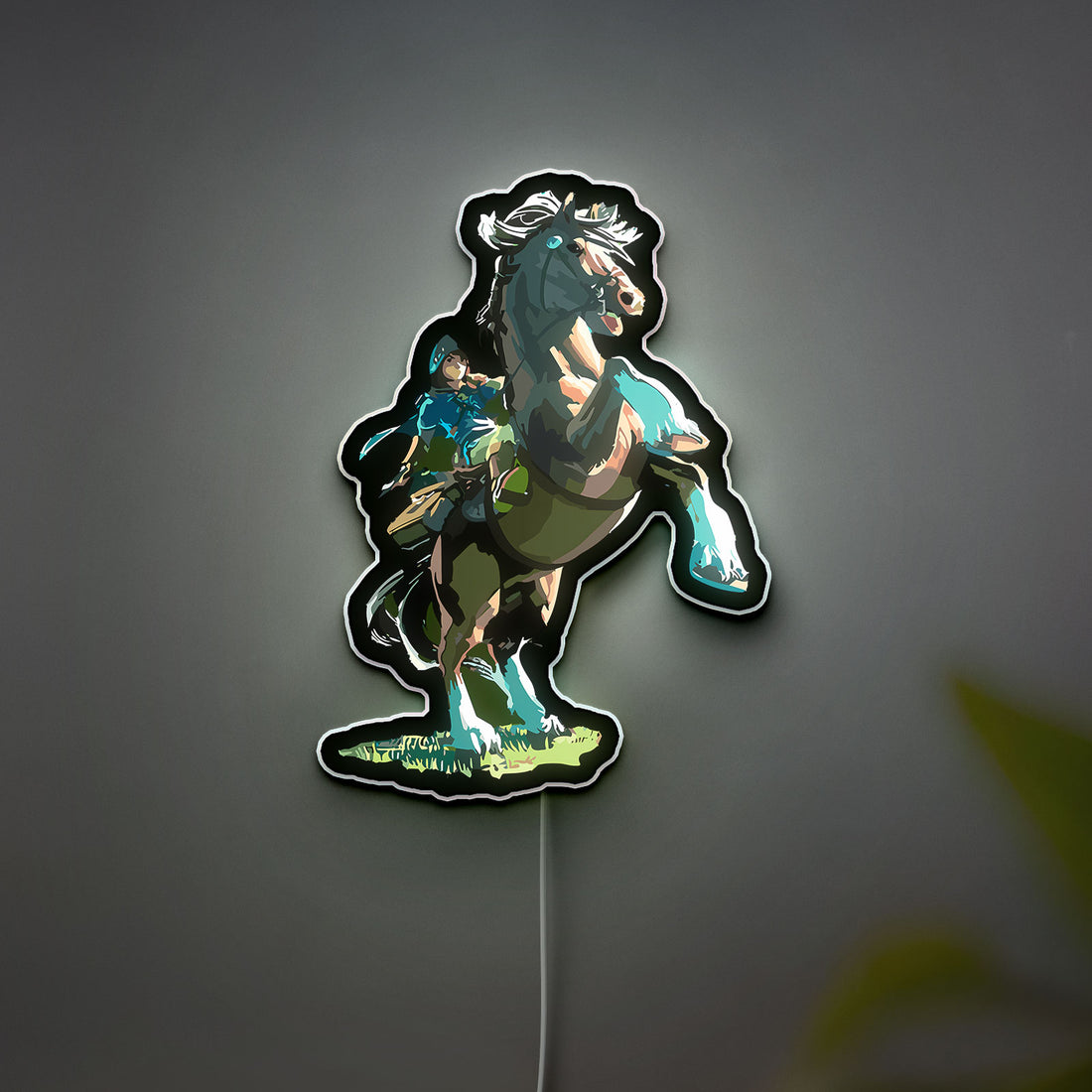 Zelda TOTK Glow Lamp - Breath of the Wild Inspired Night Light, Nintendo Switch Gaming Decor, Hylian Crest LED Sign for Fans