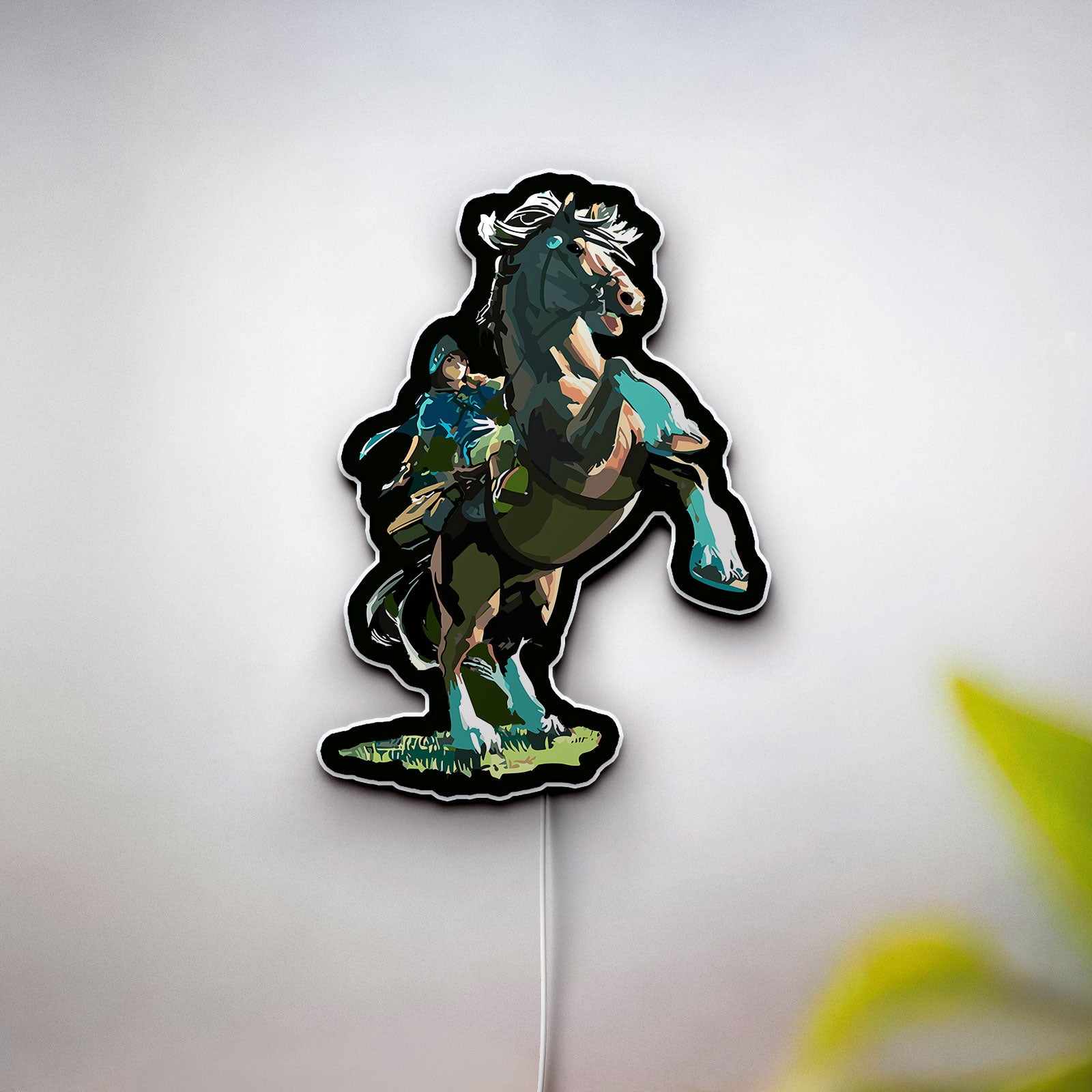 Zelda TOTK Glow Lamp - Breath of the Wild Inspired Night Light, Nintendo Switch Gaming Decor, Hylian Crest LED Sign for Fans