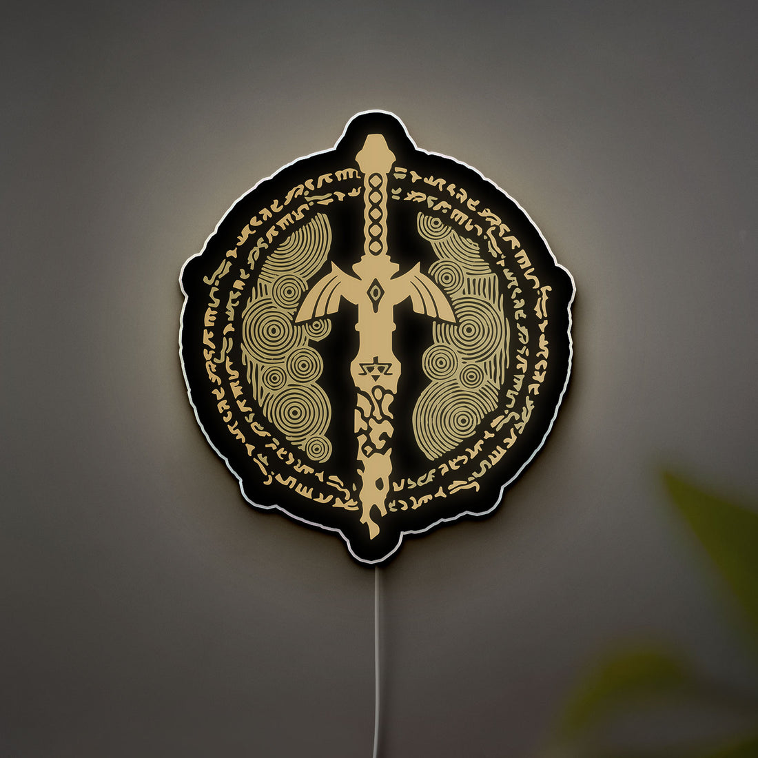 Zelda Tears of the Kingdom Glow Light - Triforce LED Night Lamp, Hylian Crest Gaming Decor, Legend of Zelda Collectible for Fans