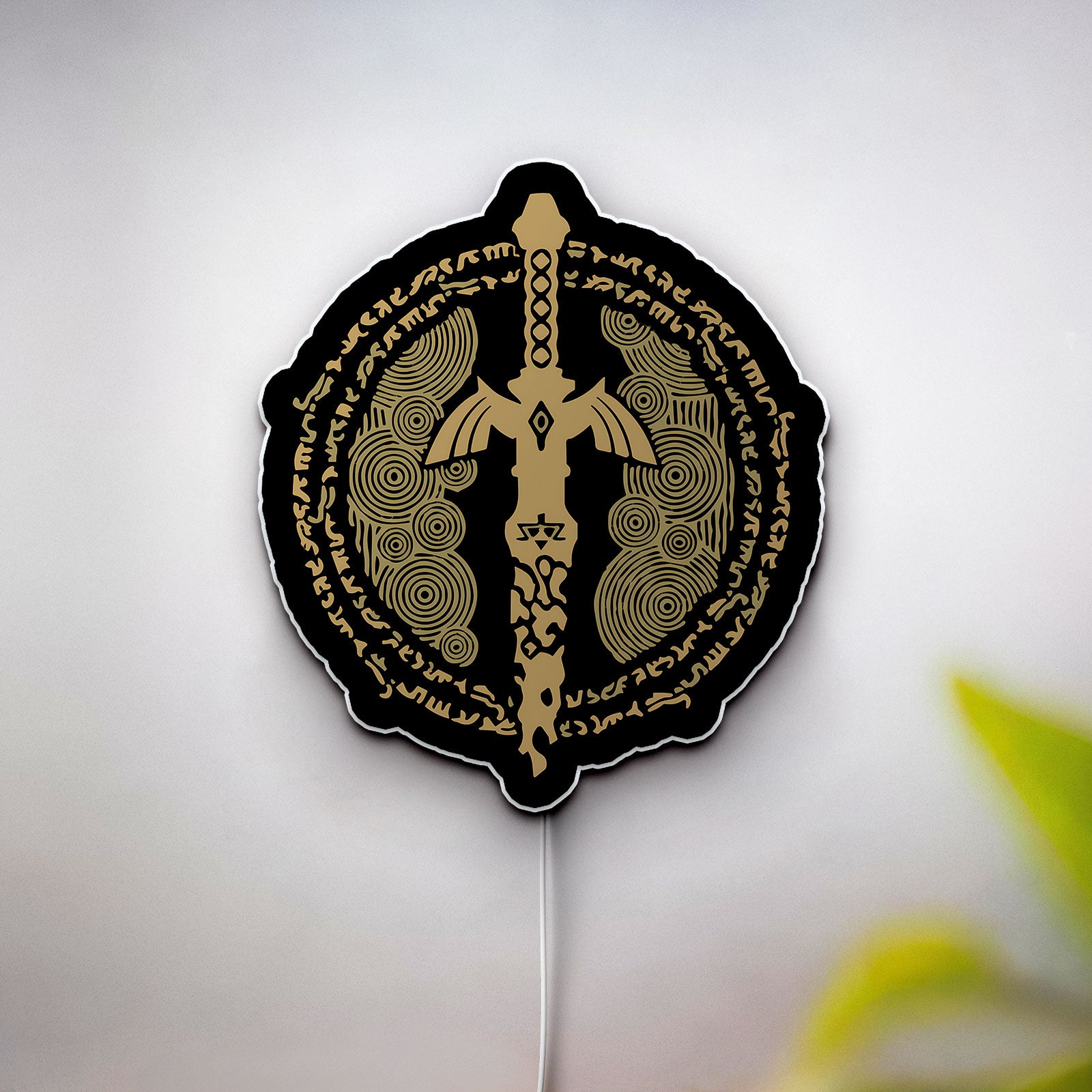 Zelda Tears of the Kingdom Glow Light - Triforce LED Night Lamp, Hylian Crest Gaming Decor, Legend of Zelda Collectible for Fans