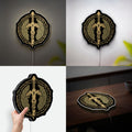 Zelda Tears of the Kingdom Glow Light - Triforce LED Night Lamp, Hylian Crest Gaming Decor, Legend of Zelda Collectible for Fans