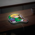 Legend of Zelda Link Glow Lamp - Kaze no Takuto Inspired Night Light, Nintendo Gaming Decor, Triforce LED Sign for Zelda Fans