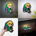 Legend of Zelda Link Glow Lamp - Kaze no Takuto Inspired Night Light, Nintendo Gaming Decor, Triforce LED Sign for Zelda Fans