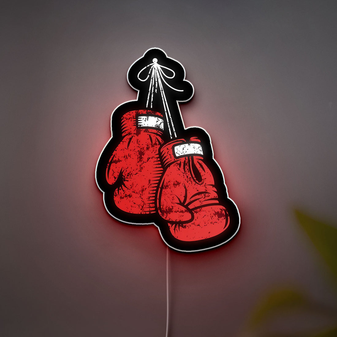 Boxing Glow Light - Punching Bag LED Night Lamp, Fight Night Themed Room Decor, Unique Gift for Boxing Fans and Athletes