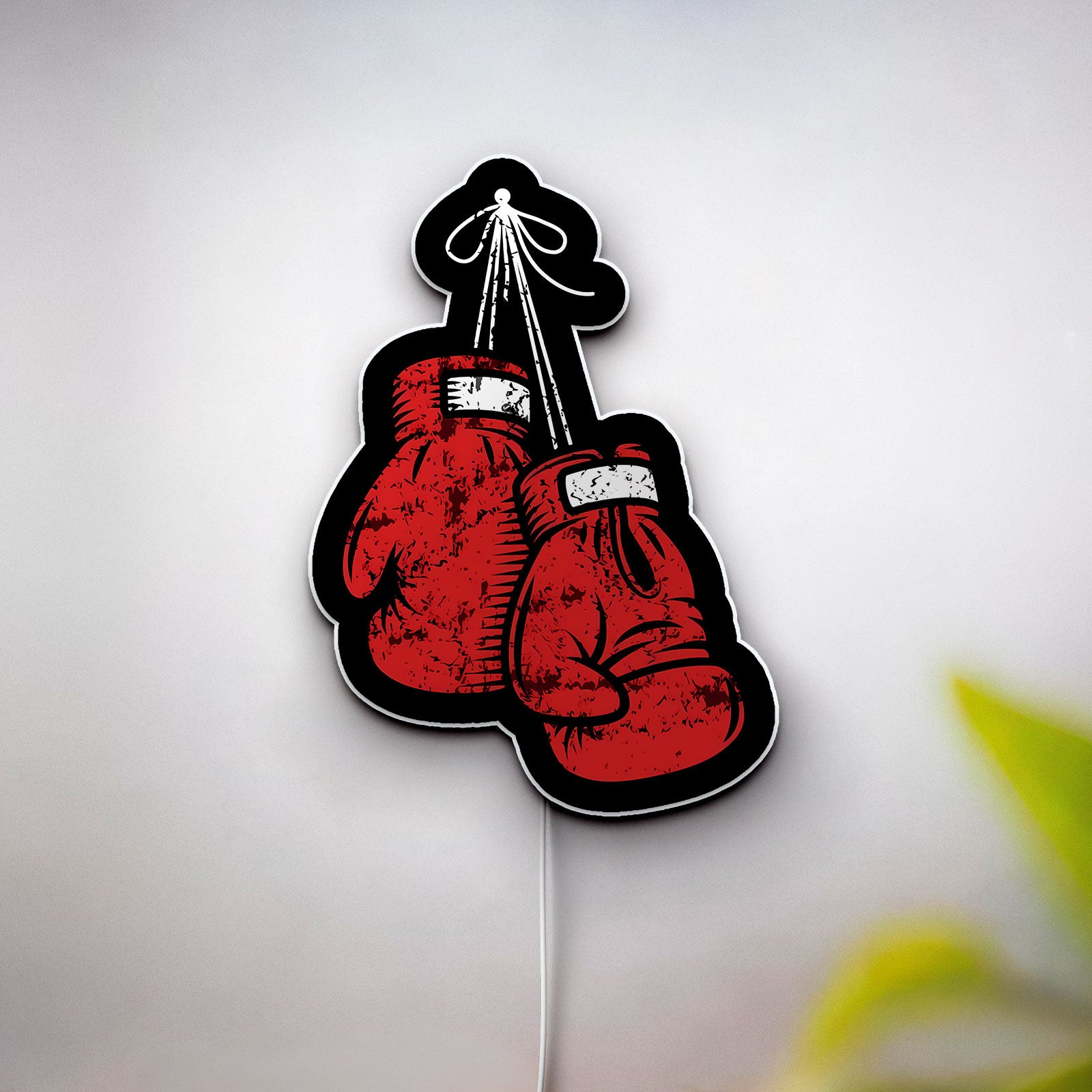 Boxing Glow Light - Punching Bag LED Night Lamp, Fight Night Themed Room Decor, Unique Gift for Boxing Fans and Athletes