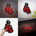 Boxing Glow Light - Punching Bag LED Night Lamp, Fight Night Themed Room Decor, Unique Gift for Boxing Fans and Athletes
