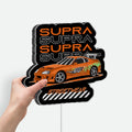 Paul Walker Tribute Supra Glow Light - Fast & Furious Inspired LED Sign, JDM Car Lover Gift, Automotive Bedroom Decor